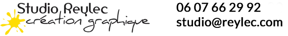 Studio Reylec, création graphique — 06 07 66 29 92 — studio@reylec.com